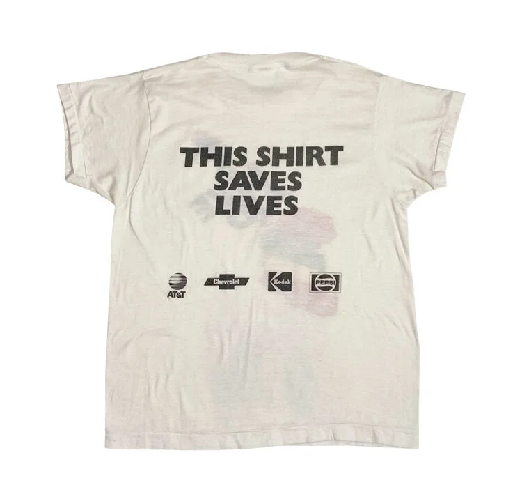 Vintage 1985 Live Aid Concert T Shirt (Size L - fits smaller
